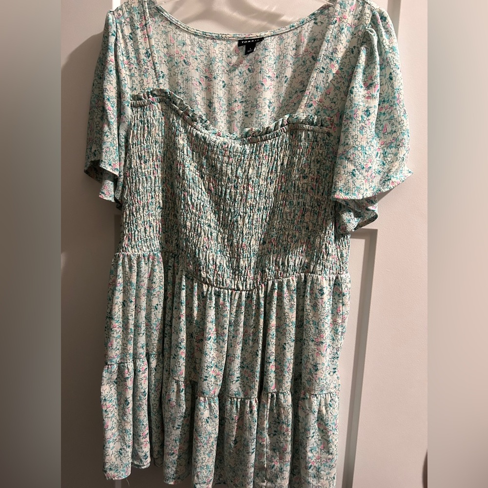 Torrid smocked baby doll top XL